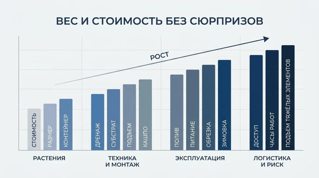 Вес и стоимость без сюрпризов